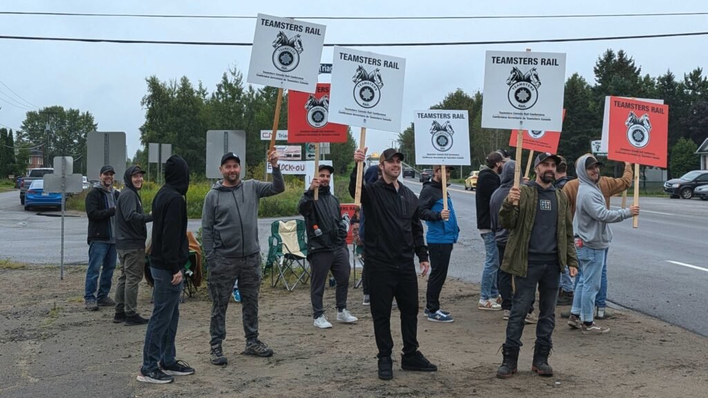 Railroads, unions trade charges as shutdown begins