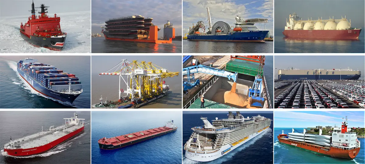 Types of cargo ships used in global trade