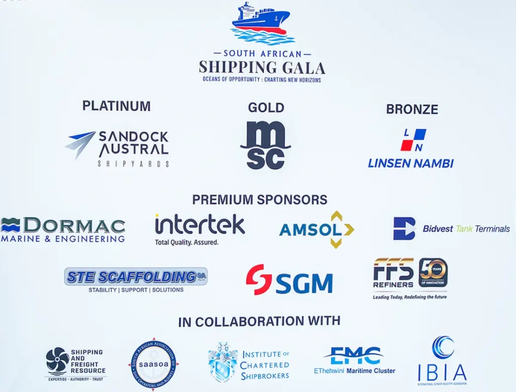 Inaugural South African Shipping Gala a grand success, uniting SA's shipping elite