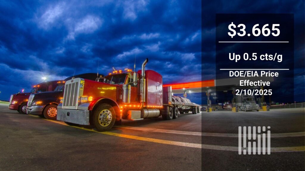 All quiet on the diesel front: Second week of small increases in DOE/EIA price