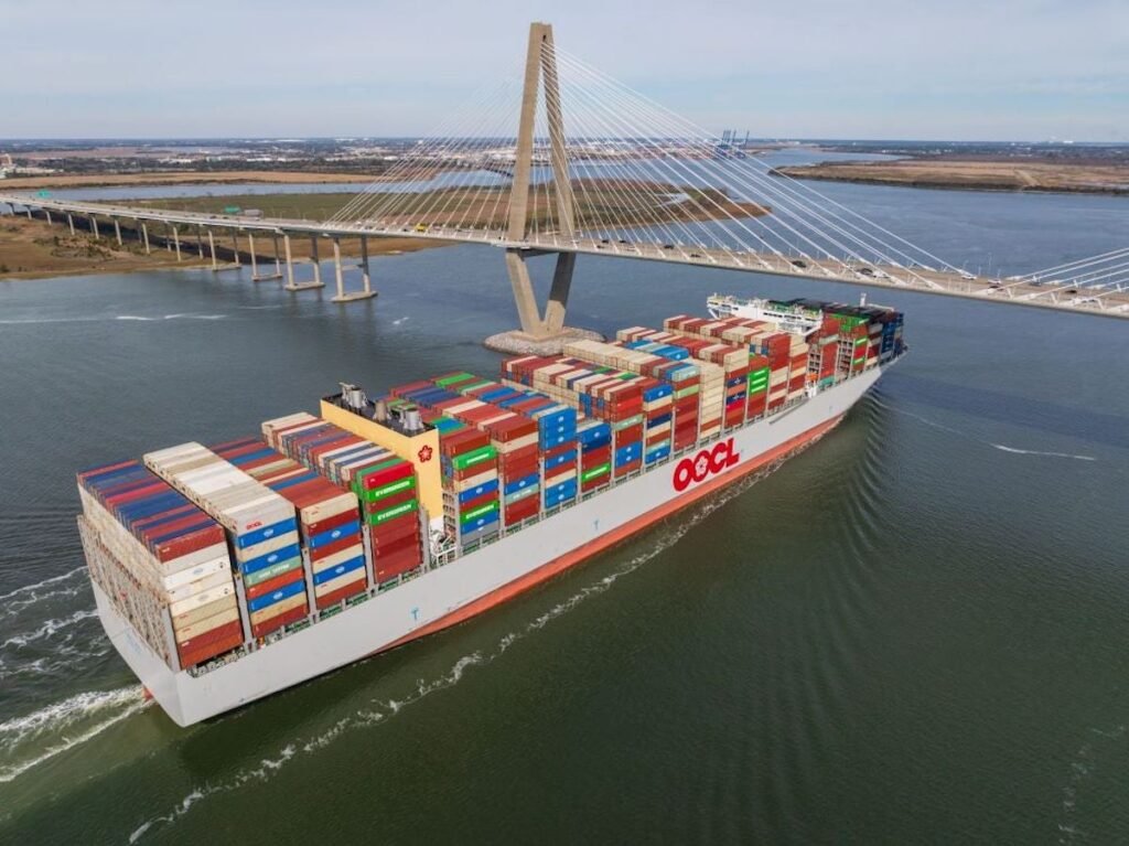 US East Coast port sees largest-ever boxship call