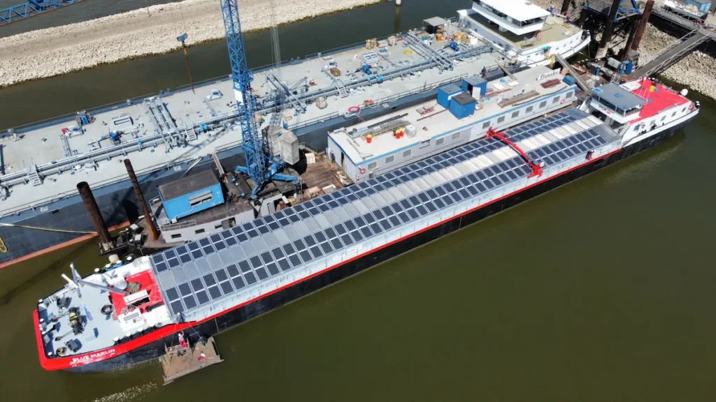 Blue Marlin - World’s first inland vessel capable of hybrid sailing with solar power
