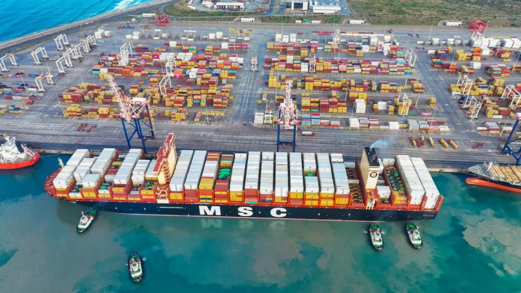 MSC Nicola Mastro's Ngqura call a major boost to South African port operations