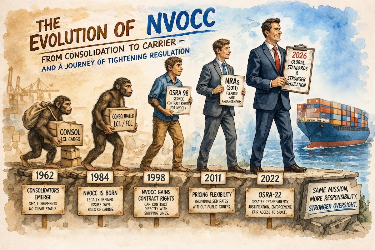 Evolution of Non-Vessel Operating Common Carrier - NVOCC