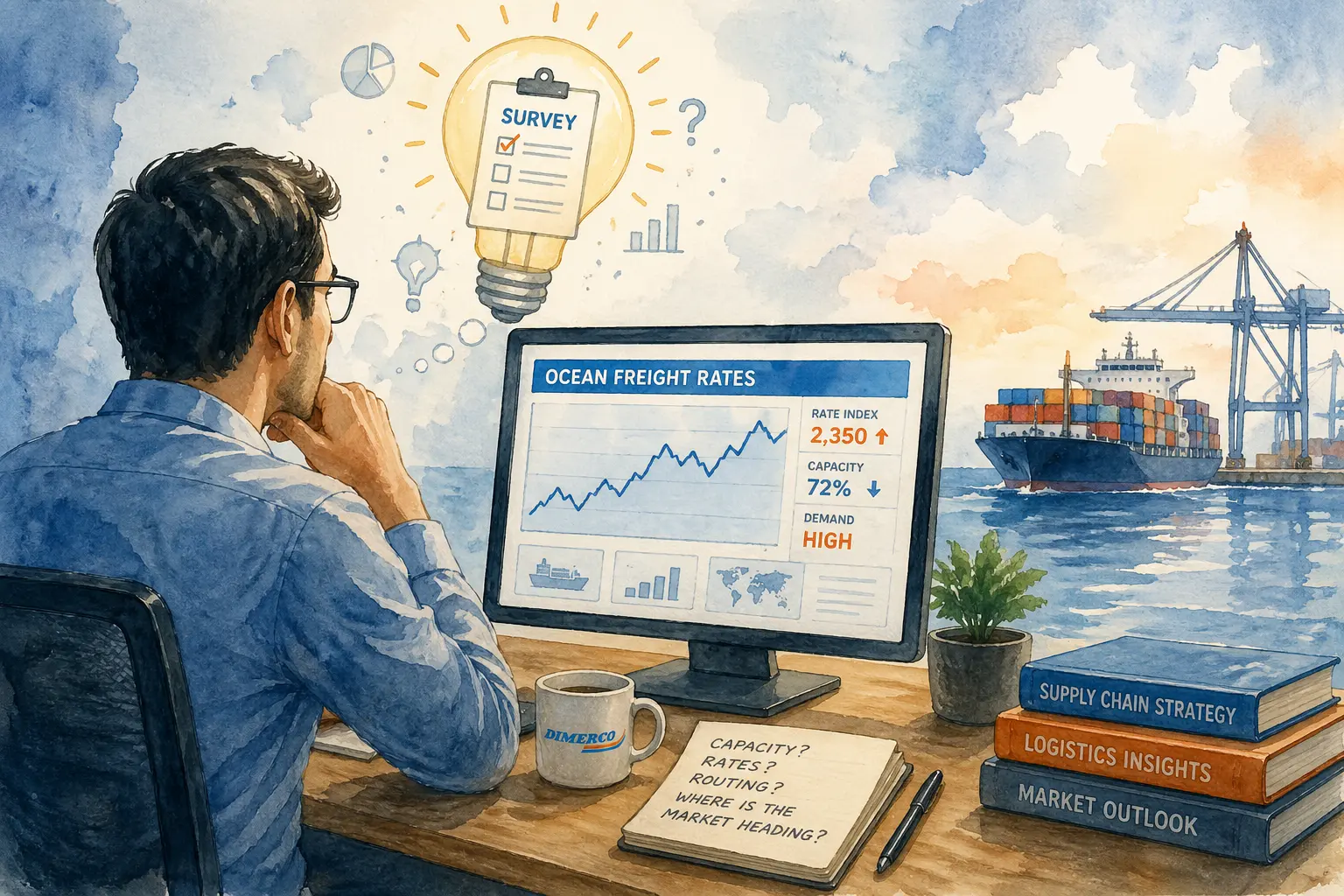 dimerco survey 2026 State of Air and Ocean Freight – Global Market Research